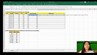 TUTORIAL TRANSFORMASI DATA KONTINU KE ORDINAL DAN MENYEDERHANAKAN DATA MENJADI SEKUMPULAN KELAS BIN [upl. by Kinny]