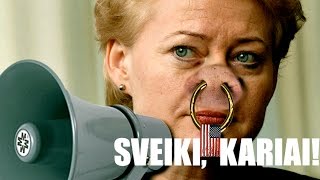 GRYBAUSKAITĖ SAKO KALBĄ KARIAMS [upl. by Allveta]