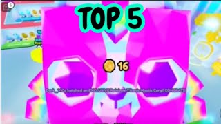 Top 5 YouTubers Hatching All Rainbow titanics 🌈🔥  Pet Simulator X Roblox [upl. by Sharma284]