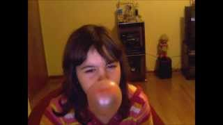 How to Blow A Bubble A With Gum [upl. by Acirretal]