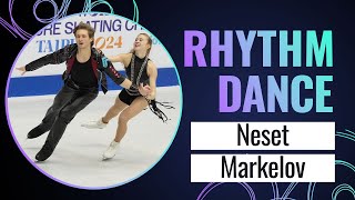 NESET  MARKELOV USA  Ice Dance Rhythm Dance  Taipei City 2024  FigureSkating [upl. by Artemisa711]