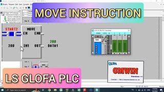 GMWIN  MOVE Instruction LS Glofa PLC With Simulation [upl. by Vachel]