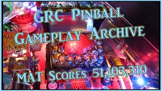 PIRATES OF THE CARIBBEAN Pinball Machine  GRC Archive Gameplay  MAT Scores 51103310 [upl. by Ayamahs]