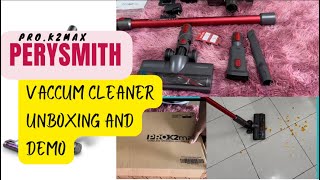 Unboxing the Perysmith K2 Pro Max Vacuum Cleaner  What You Need to Know [upl. by Teodoor]