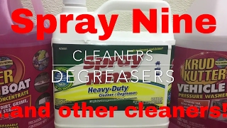 Spray Nine for interiors shop home A degreaser cleaner disinfectant sanitizer all in one [upl. by Atok]