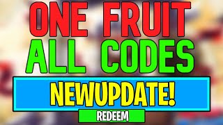 New ONE FRUIT Codes  Roblox ONE FRUIT Codes August 2024 [upl. by Nyloj]