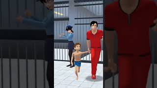 Utah dibebaskan dari penjara😂🤣sakuraschoolsimulator youtubeshorts gta cortoon viralvideo funny [upl. by Retxed]