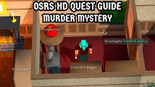 OSRS HD Quest Guide Murder Mystery [upl. by Alehcim]