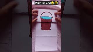 Funny paper folding drawing 😁😅shortvideopaperfoldingart drawing artworkpapercraftartistshorts [upl. by Yanehs]