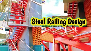 How to make Steel Railing Design fancy work Complete  Raza fancy steel [upl. by Martell]