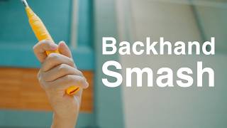 How to backhand smash in Badminton [upl. by Roshelle]