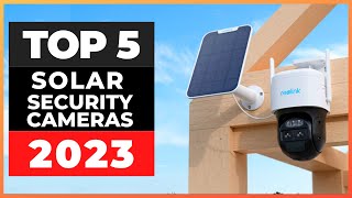 Best Solar Powered Security Cameras 2023 watch before you buy [upl. by Marlea384]