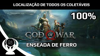 God of War Localização de Todos os Colecionáveis  Enseada de Ferro 100 Guia de troféu [upl. by Ayyn]