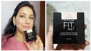 MAYBELLINE FIT ME  Loose finishing powder  By Beautymaniya with Ritu [upl. by Stav]