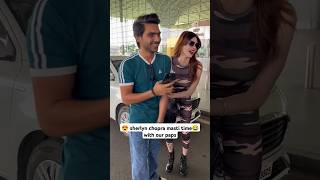 😍Sherlyn Chopra Masti time with our paps 😂sherlynchopra bollywood celebrity shorts [upl. by Alyos]