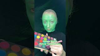 Elphaba Makeup Transformation elphaba wicked wickedmovie [upl. by Brandise730]