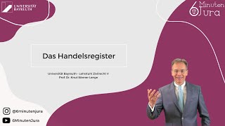 Das Handelsregister [upl. by Steffin]