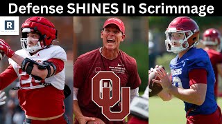 Oklahoma Defense SHINES In Fall Camp Scrimmage  Oklahoma Sooners Football 2024 [upl. by Hamlani]