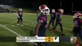 High School Football McKeesport Vs Thomas Jefferson [upl. by Treb]