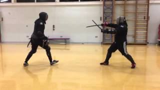 Rapier and Dagger vs Katana and Wakizashi sparring Tom vs Nick [upl. by Enirac]