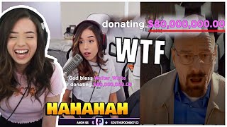 Poki Reacts To Simp Donates 80mil to Pokimane [upl. by Ateval]