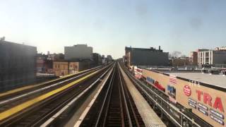 J train railfan window  Halsey St to Kosciuszko St [upl. by Eluk]