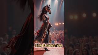 The women fuses with horse 🐎 on AGT americagottalent agt trendingmagicviralvideo shortshorse [upl. by Zola]