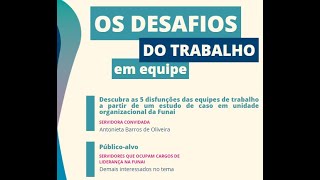 Palestra quotOs desafios do trabalho em equipequot [upl. by Norraa754]