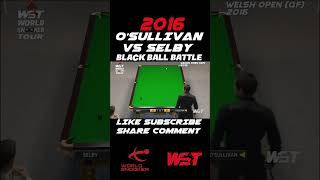 Ronnie vs Selby Black Ball Battle snooker shorts snookermoments wst ronnie selby snookertime [upl. by Asnarepse747]