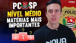 Concurso Polícia Civil SP Nível Médio Matérias mais importantes [upl. by Milla893]