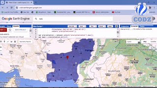 Plot Time Series Graph of Precipitation using Google Earth Engine Part  1 [upl. by Brendon]