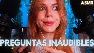 ASMR ENTREVISTA MUY RARA PREGUNTAS INAUDIBLES [upl. by Atteras]