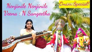 Nenjinile  Jiya Jale  Uyire  Dil Se   Onam Special  AR Rahman  Veena By Sangeetha Narayanan [upl. by Enoid212]