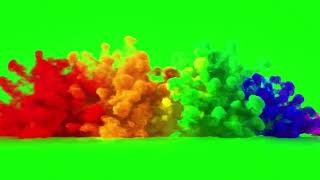 Green screen Color blast Logo Reveal  Color blast Logo Reveal  Green screen videos [upl. by Matilde776]