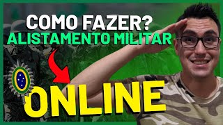 COMO FAZER ALISTAMENTO MILITAR ONLINE  COMO ACOMPANHAR CERTIFICADO DE ALISTAMENTO MILITAR [upl. by Dyche]