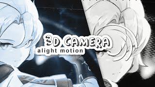 3D camera movement  alight motion [upl. by Eiramyelhsa]