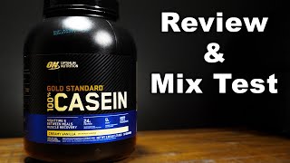 Review Optimum Nutrition Gold Standard Casein Protein Powder [upl. by Oidualc]