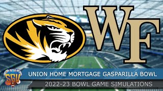 Union Home Mortgage Gasparilla Bowl 2022  Wake Forest vs Missouri Full Highlights NCAA 14 Sim [upl. by Veronike]