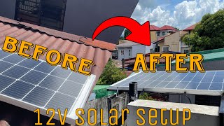 My Simple 12v Solar Setup  100 watts solar panel  66AH lifepo4 youtube 12vsolarpanel solar [upl. by Auston]