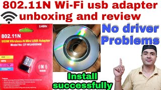 80211N WiFi usb adapter unboxing and review  Best Computer Wifi adapter  wifi usb adapter for pc [upl. by Trebo]