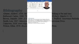 How to Insert a Bibliography in Microsoft Word [upl. by Pollitt124]