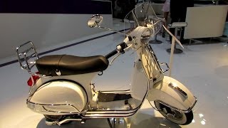 2014 Vespa PX 125 Scooter Walkaround  2013 EICMA Milano Motorcycle Exhibition [upl. by Nivert2]