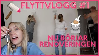 FLYTTVLOGG 1  NU BÖRJAR RENOVERINGEN [upl. by Daisie]