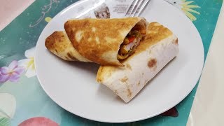 Recept Wraps met kip عشاء سهل وسريع التحضير روعه في المذاق بدون فرن [upl. by Flanagan751]