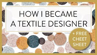 TEXTILE DESIGNER P HOW I BECAME A TEXTILE DESIGNER [upl. by Hulda]