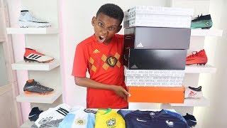 Unboxing 5 Epic Pairs of World Cup Football Boots  Soccer Shirts adidas amp Nike [upl. by Manley]