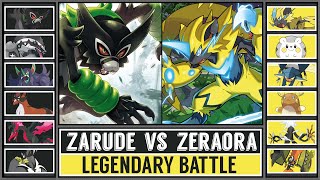 ZARUDE vs ZERAORA  Mythical Pokémon Battle [upl. by Sarad]