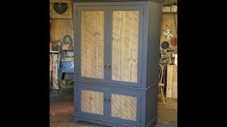 Armoire with Barn Wood Panel Doors part 33 [upl. by Steck]