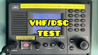 VHF DSC test  Тестування УКХ ЦИВ [upl. by Cinamod]