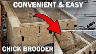 THE ULTIMATE CHICK BROODER BUILD DESIGN  RAISING CHICKENS PT 2 [upl. by Refinej]